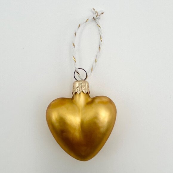 Department 56 Porcelain White & Gold Christmas Stocking +PLUS+ Gold Blown Glass - Picture 8 of 11